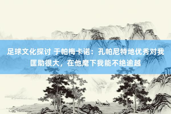 足球文化探讨 于帕梅卡诺：孔帕尼特地优秀对我匡助很大，在他麾下我能不绝逾越